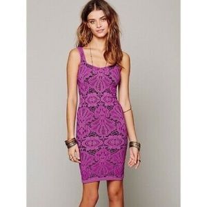FREE PEOPLE Medallion Print Bodycon Dress